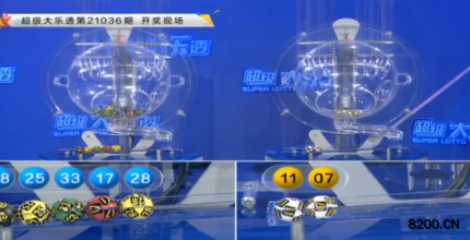 第2021036期大乐透开奖现场截图图片