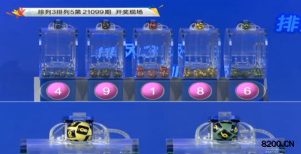 第2021099期排列3开奖现场截图图片