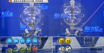 第2021044期大乐透开奖现场截图图片