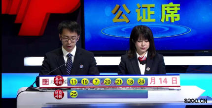 第2021054期七乐彩开奖现场截图图片