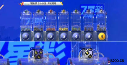 第2021054期七星彩开奖现场截图图片