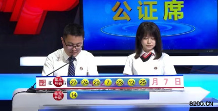 第2021064期七乐彩开奖现场截图图片
