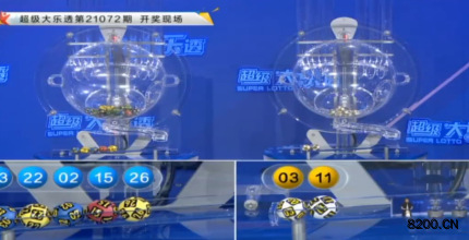 第2021072期大乐透开奖现场截图图片