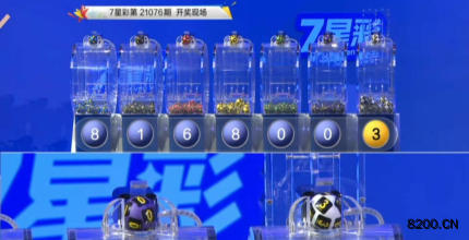 第2021076期七星彩开奖现场截图图片