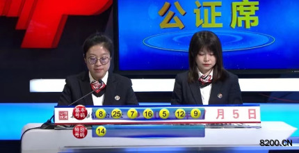 第2021076期七乐彩开奖现场截图图片
