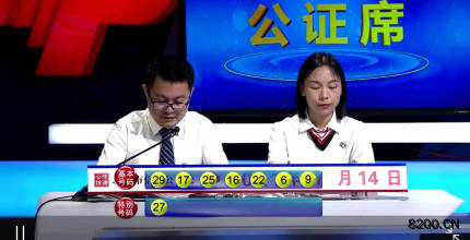 第2021080期七乐彩开奖现场截图图片
