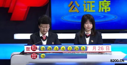 第2021085期七乐彩开奖现场截图图片