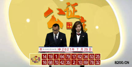 第2021200期快乐8开奖现场截图图片
