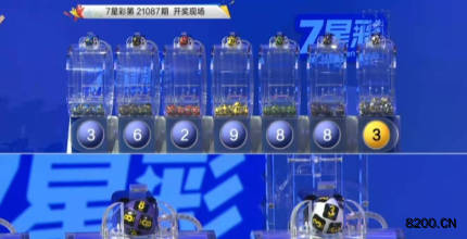 第2021087期七星彩开奖现场截图图片