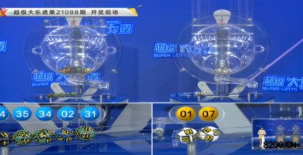 第2021088期大乐透开奖现场截图图片