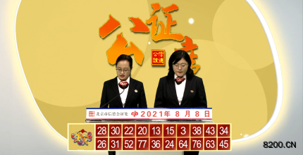 第2021210期快乐8开奖现场截图图片