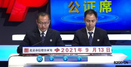 第2021246期福彩3D开奖现场截图图片