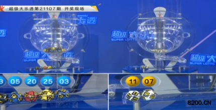 第2021107期大乐透开奖现场截图图片