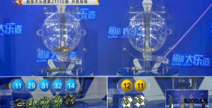 第2021110期大乐透开奖现场截图图片
