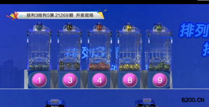 第2021269期排列3开奖现场截图图片
