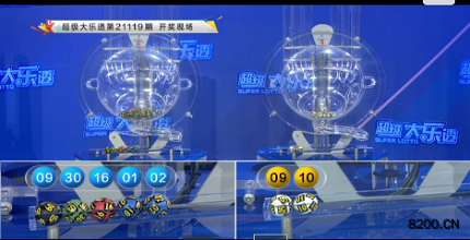 第2021119期大乐透开奖现场截图图片