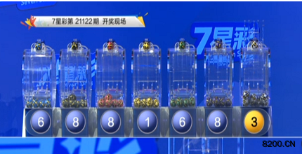 第2021122期七星彩开奖现场截图图片
