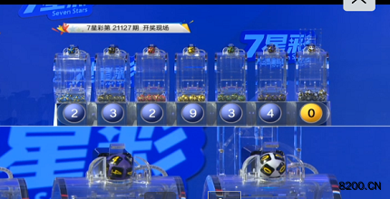 第2021127期七星彩开奖现场截图图片