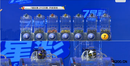 第2021129期七星彩开奖现场截图图片