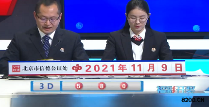 第2021299期福彩3D开奖现场截图图片
