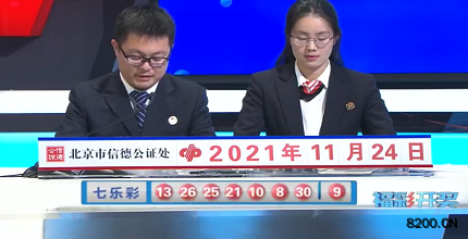 第2021135期七乐彩开奖现场截图图片