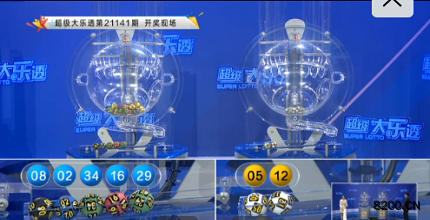 第2021141期大乐透开奖现场截图图片