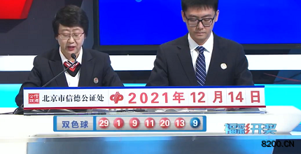 第2021143期双色球开奖现场截图图片