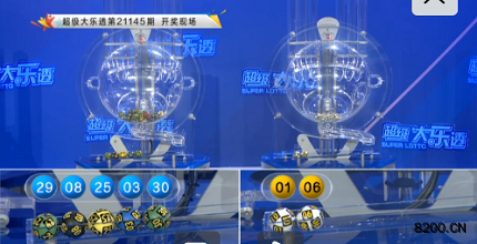 第2021145期大乐透开奖现场截图图片