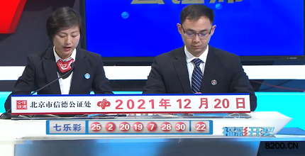 第2021146期七乐彩开奖现场截图图片