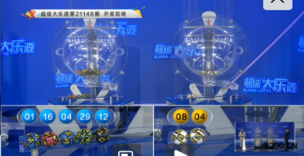 第2021148期大乐透开奖现场截图图片