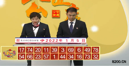 第2022005期快乐8开奖现场截图图片
