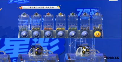 第2022003期七星彩开奖现场截图图片
