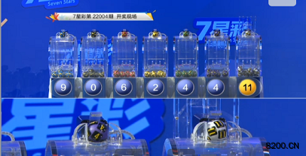 第2022004期七星彩开奖现场截图图片