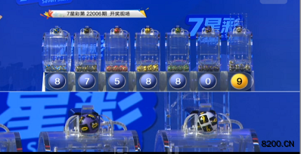 第2022006期七星彩开奖现场截图图片