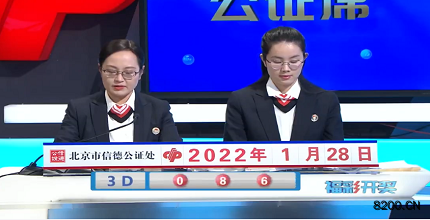 第2022028期福彩3D开奖现场截图图片