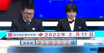 第2022017期双色球开奖现场截图图片