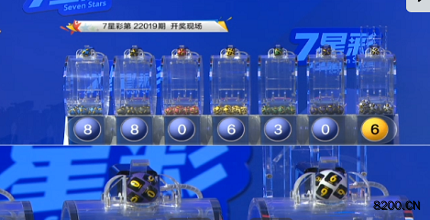 第2022019期七星彩开奖现场截图图片