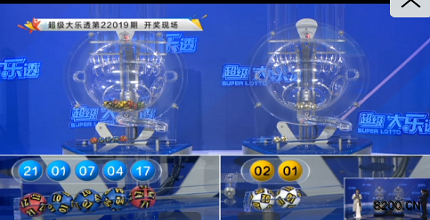 第2022019期大乐透开奖现场截图图片