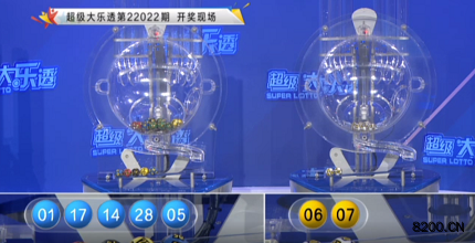 第2022022期大乐透开奖现场截图图片
