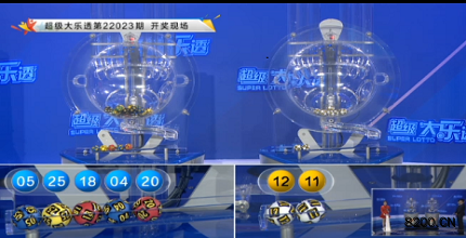 第2022023期大乐透开奖现场截图图片