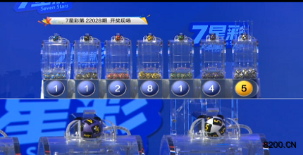第2022028期七星彩开奖现场截图图片