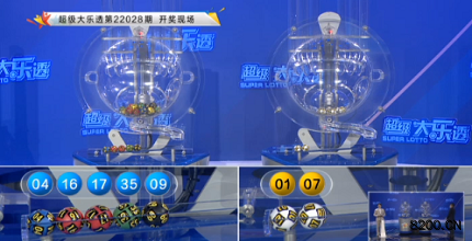 第2022028期大乐透开奖现场截图图片