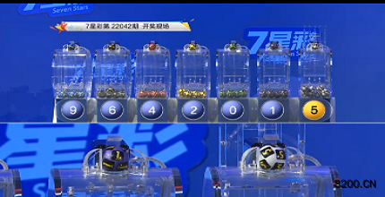 第2022042期七星彩开奖现场截图图片