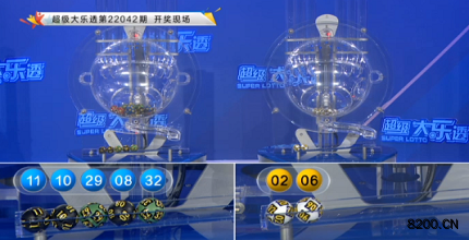 第2022042期大乐透开奖现场截图图片