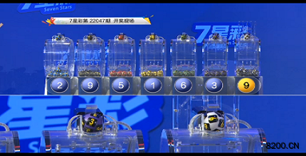 第2022047期七星彩开奖现场截图图片