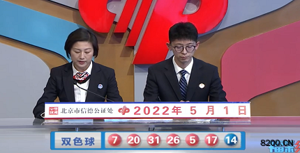 第2022048期双色球开奖现场截图图片