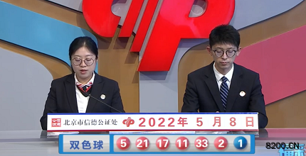 第2022051期双色球开奖现场截图图片