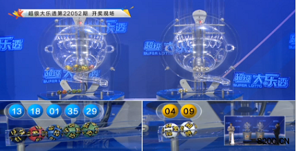 第2022052期大乐透开奖现场截图图片