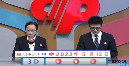 第2022122期福彩3D开奖现场截图图片