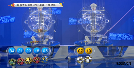 第2022054期大乐透开奖现场截图图片